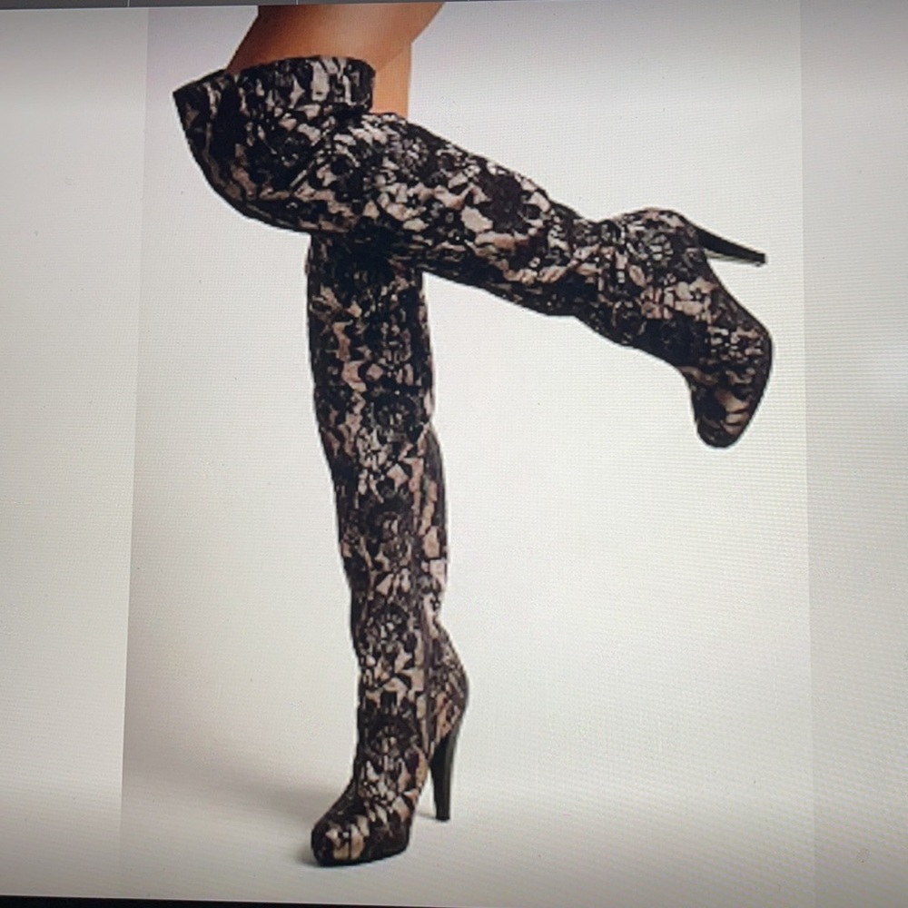 Colin Stewart thigh high lace boots